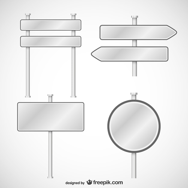 Free Sign Template Vectors Illustrations for Free Download