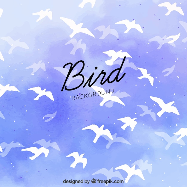 Free vector silhouette flying bird background