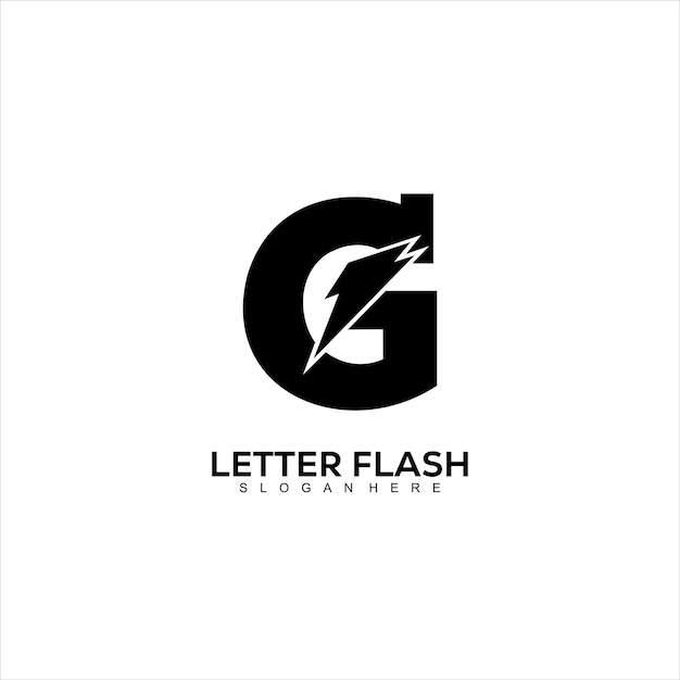 Free Vector | Silhouette letter g logo design illustration