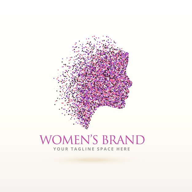 Женский дизайн логотипа для концепции феминизма