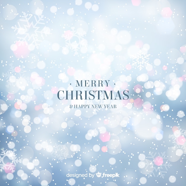 Free Vector | Christmas blurred shine background