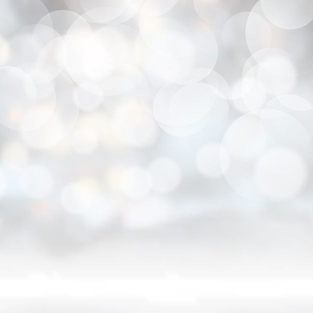 Free vector silver bokeh lights background