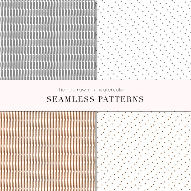 Silver and bronze watercolor patterns