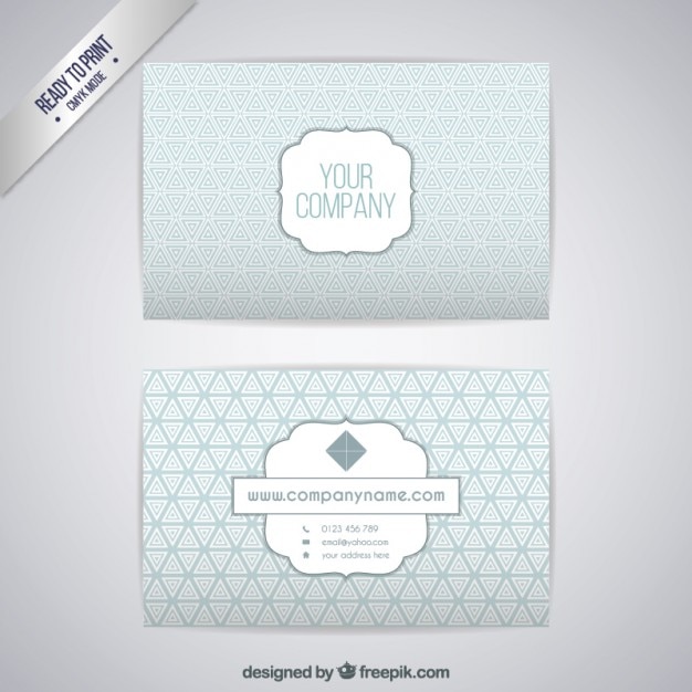 Free vector silver business card template