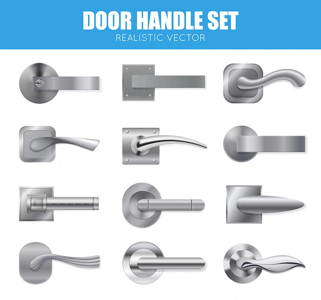 Silver Door Handle Collection