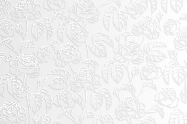 Silver floral pattern background