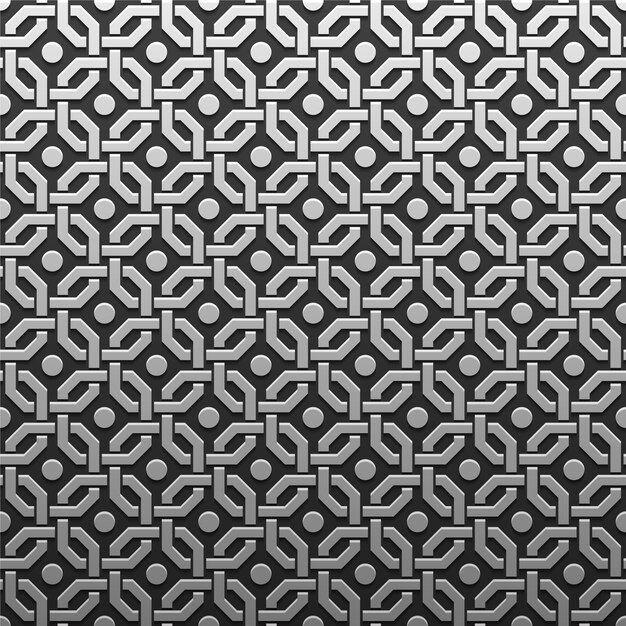 Silver geometric pattern background