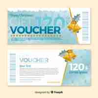 Free vector silver gift voucher