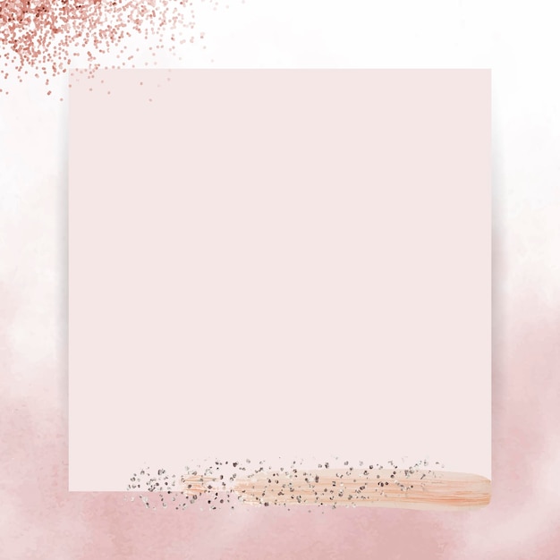 Free vector silver glitter on pink frame vector