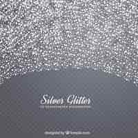 Free vector silver glitter with transparent background