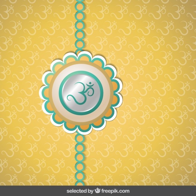 Silver and golden rakhi background