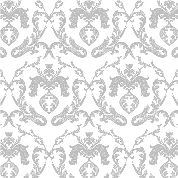 Silver luxury ornamental pattern background