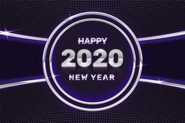 Серебряный новогодний фон 2020