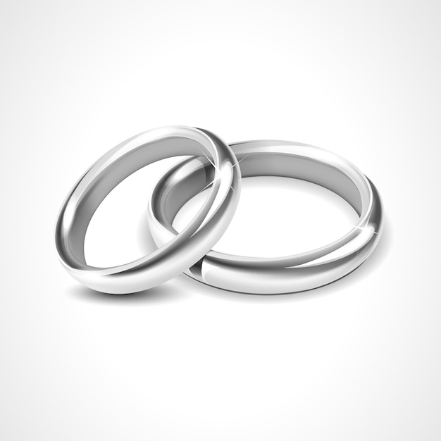 Premium Vector | Silver rings