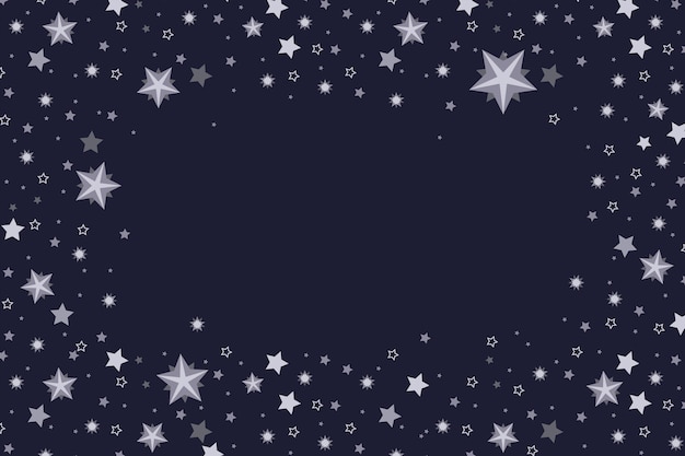 Silver stars background