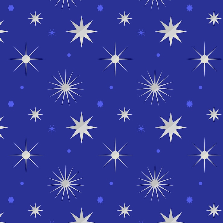 Free Vector silver stars pattern design