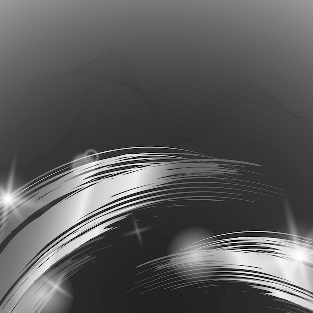 Silver wave abstract background illustration