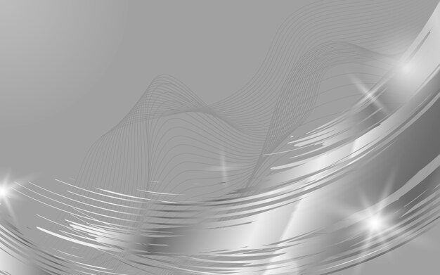 Silver wave abstract background illustration