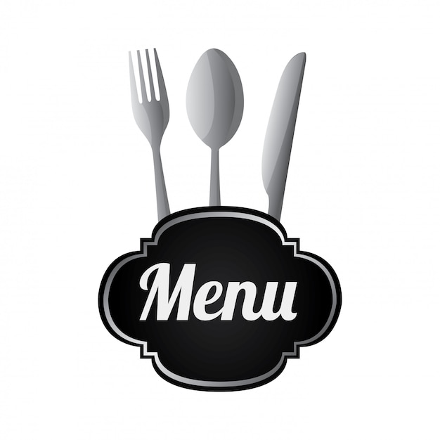 Free vector silverware menu