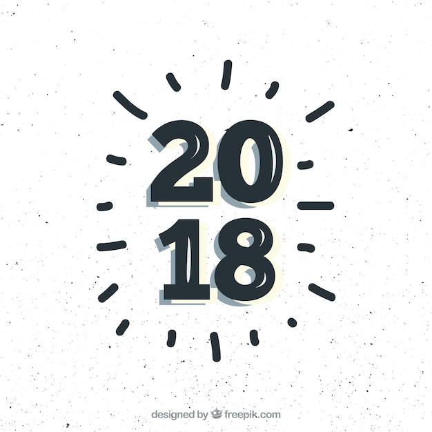 Free vector simple 2018 design