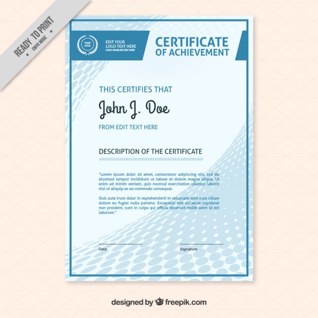 Simple abstract diploma