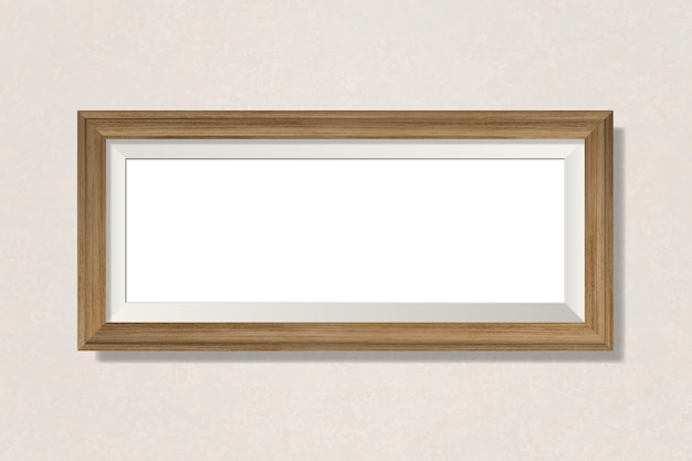 Simple blank frame on the wall