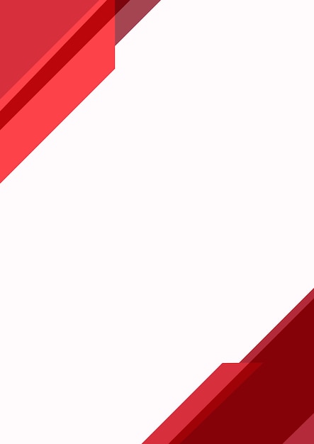 Simple blank red background vector for business