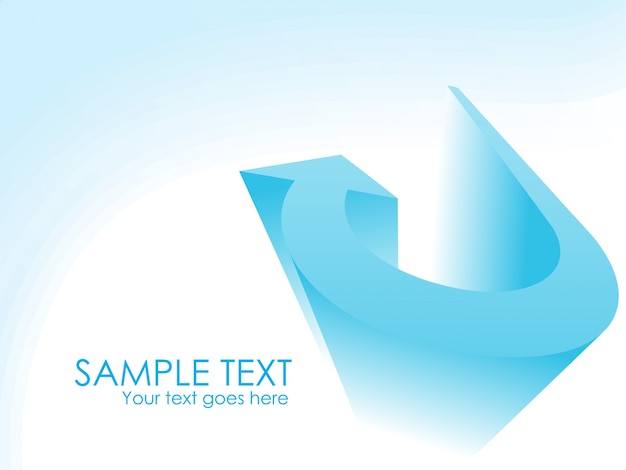 Free vector simple blue arrow background