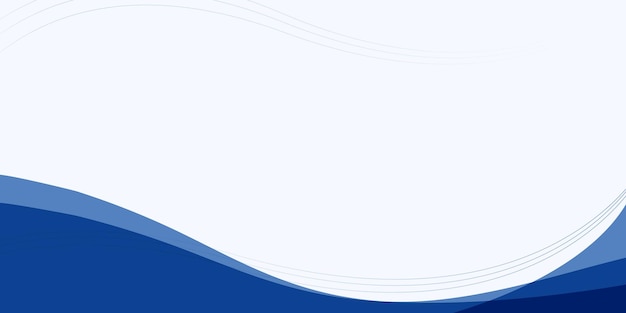 Бесплатное векторное изображение Простой синий вектор фона кривой для бизнеса