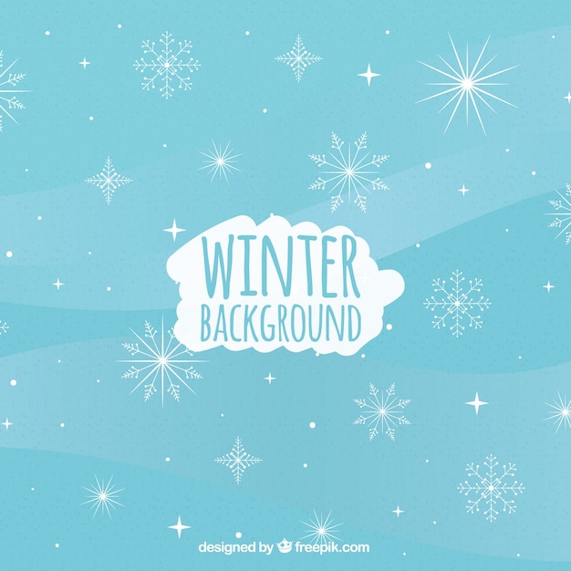 Simple blue winter background