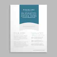 Free vector simple brochure