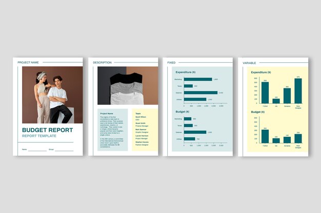Simple budget report template