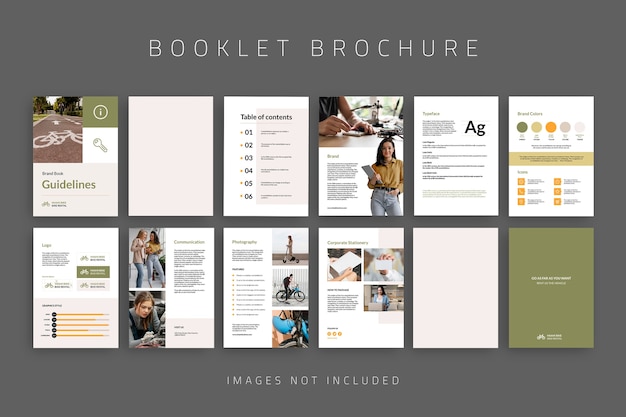 Simple business brandbook booklet brochure