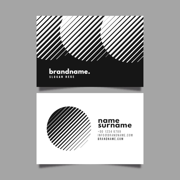 Free vector simple business card template