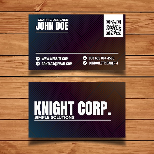 Simple business card