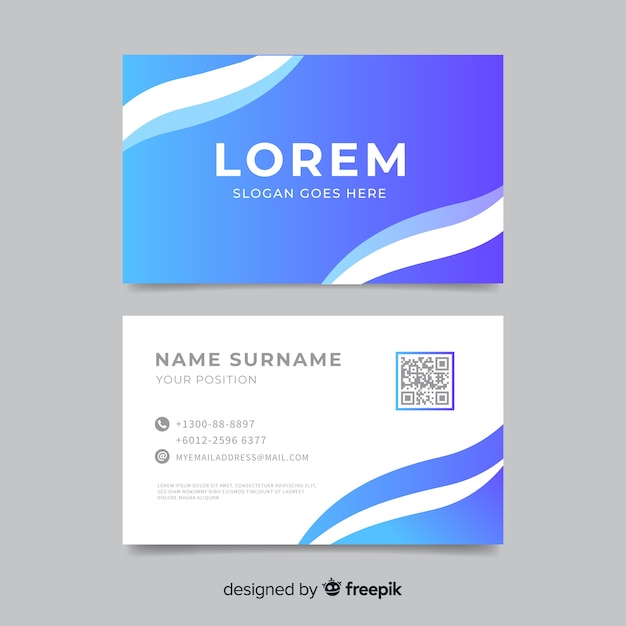 Free vector simple business card