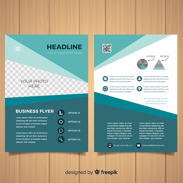 Simple business flyer template