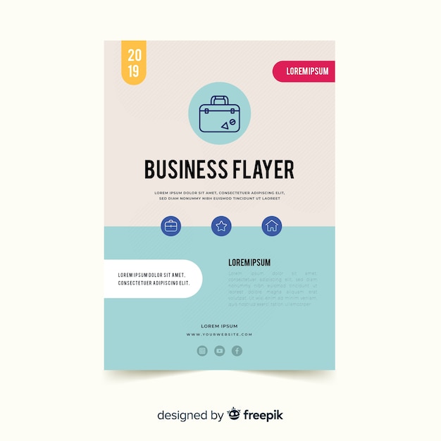 Simple business flyer template