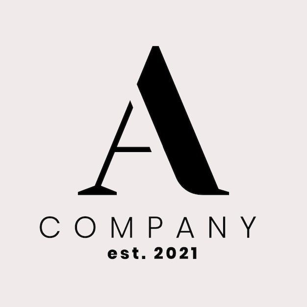 Simple business logo  with A letter design