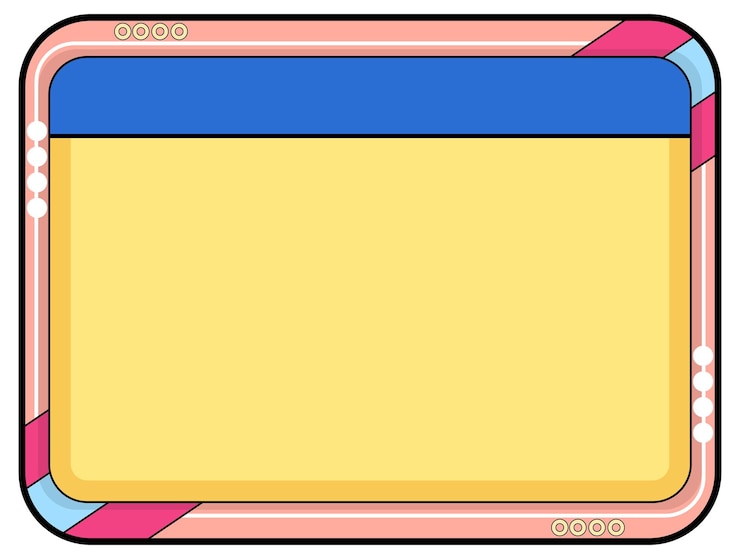 Free Vector simple cartoon of card holder with border