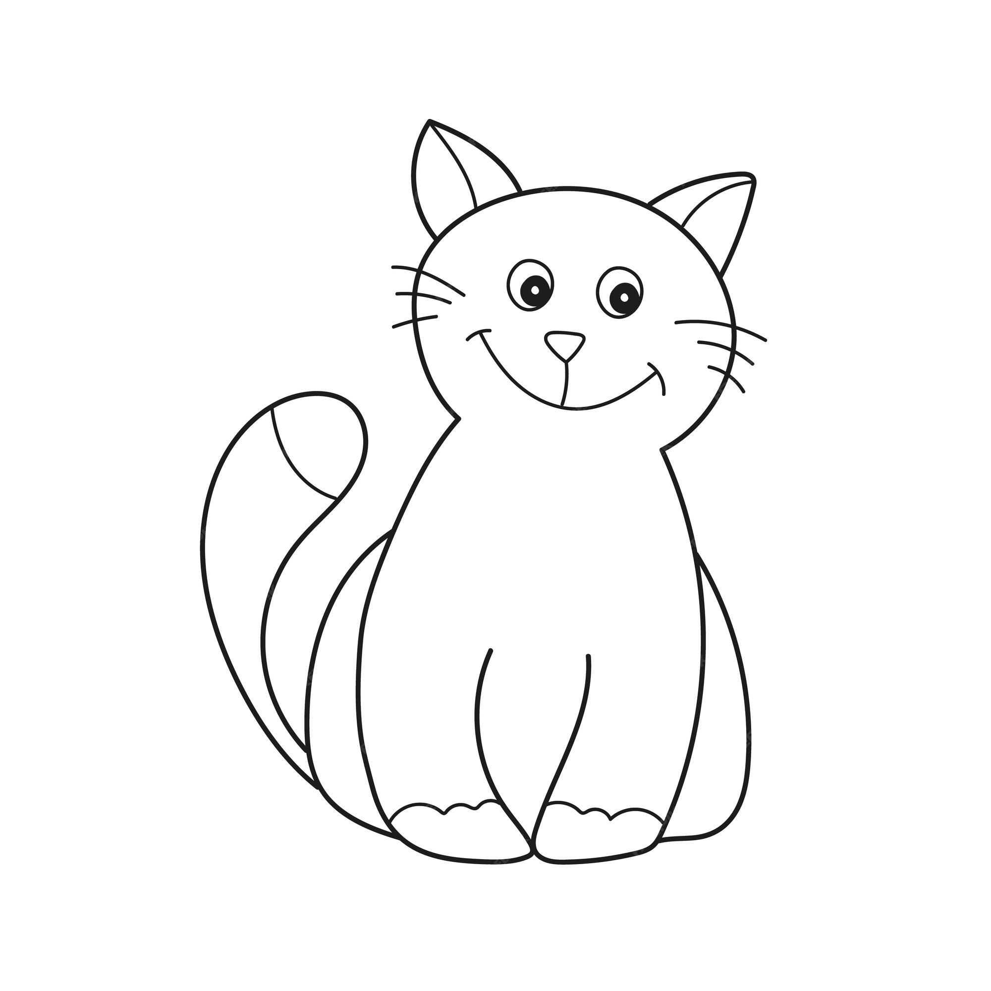 93 Simple Cat Coloring Pages  Latest Free
