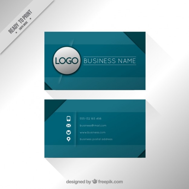 Free vector simple corporative card