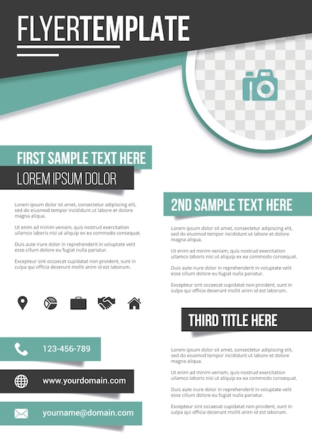 Simple corporative flyer template