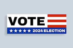 Free vector simple custom political bumper sticker