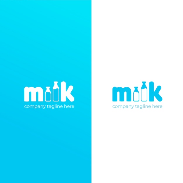 A simple cute logo for the brand of cow milk.