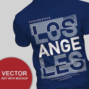 シンプルなデザインロサンゼルスタイポグラフィ印刷tシャツベクトルイラスト