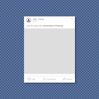 Simple facebook frame template