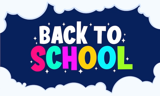 Free vector simple and flat back to school back ground