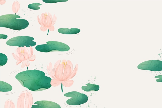 Free vector simple floral background