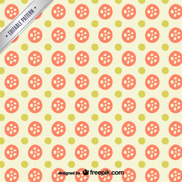 Free vector simple floral editable pattern